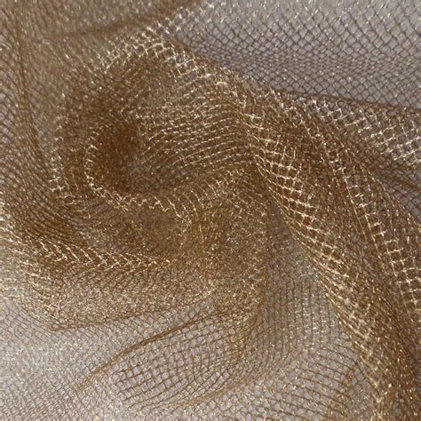 Wholesale Metallic Mesh Fabric Gold 25 yard bolt